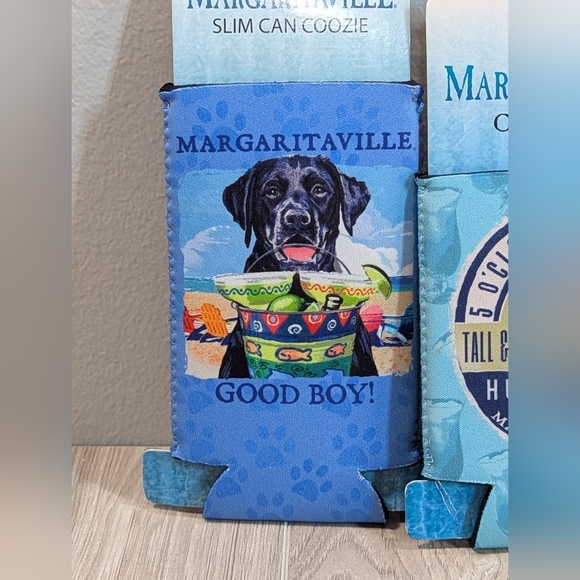 (4) New Margaritaville Can Coozies Regular And Slim Cans Jimmy Buffett - Picture 4 of 11